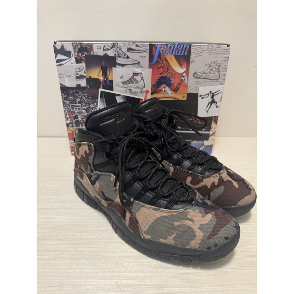 Air Jordan 10 Retro Woodland Camo Sz. 13‎